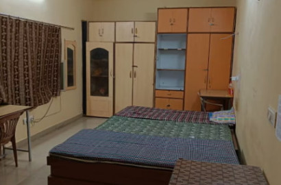 Fully Furnished 3 Seater Girls Hostel AC Room with Kitchen | MM56